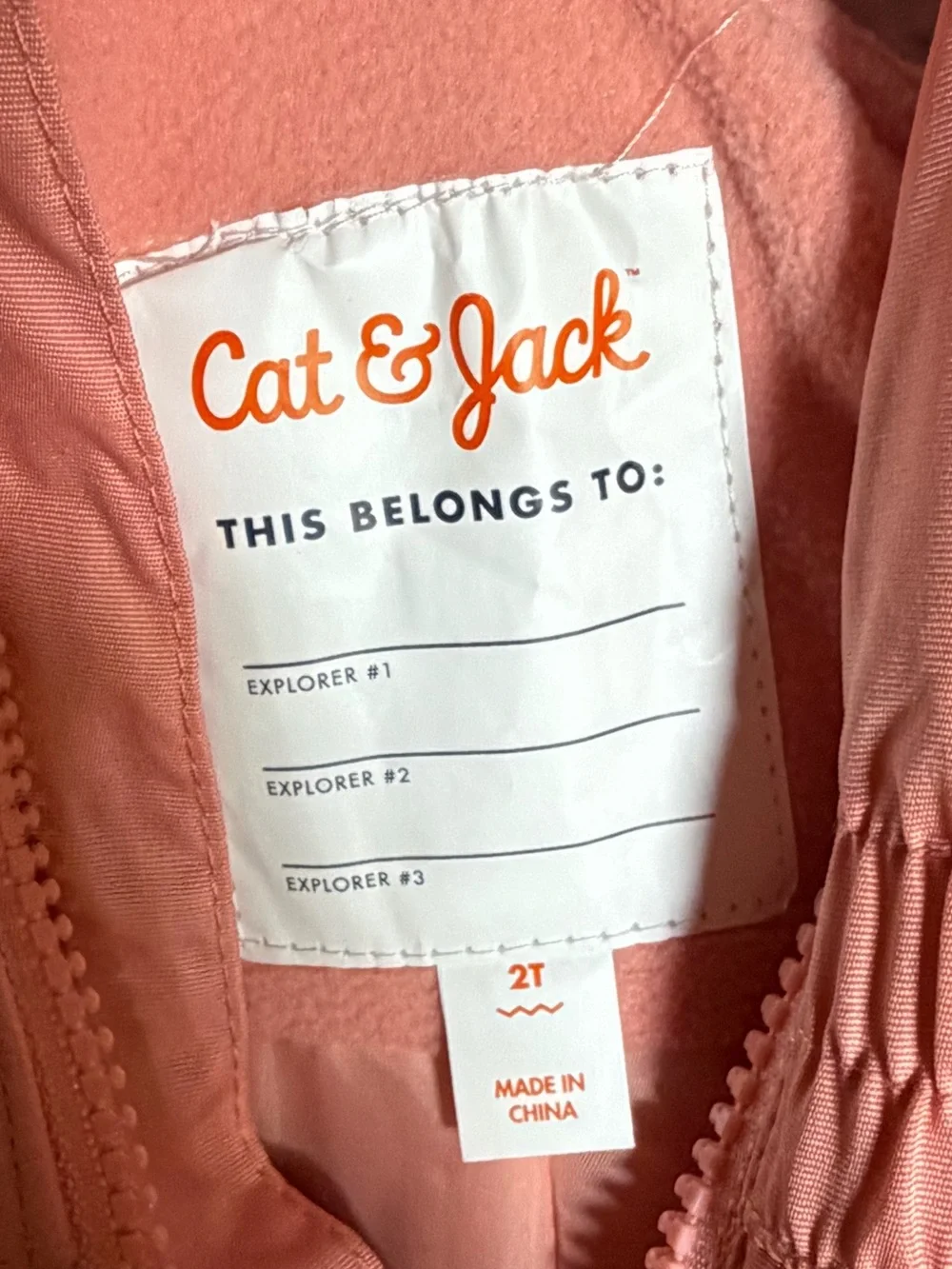 Cat & Jack Pink Ski Bibs Girls 2T snow‎ suit